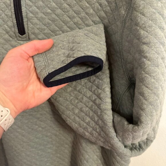 J.Crew Authentic Fleece Quilted Half-Zip Pullover - Size Medium - Picture 6 of 11